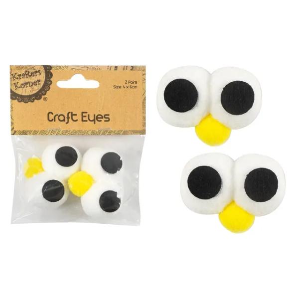 2 Pack Craft Eyes - 4cm