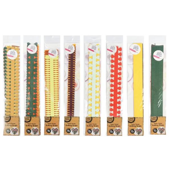 Assorted Quilling Flower Paper Strips - 50cm