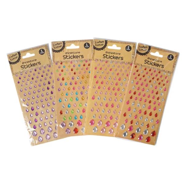 Pear Drop Rhinestone Sticker