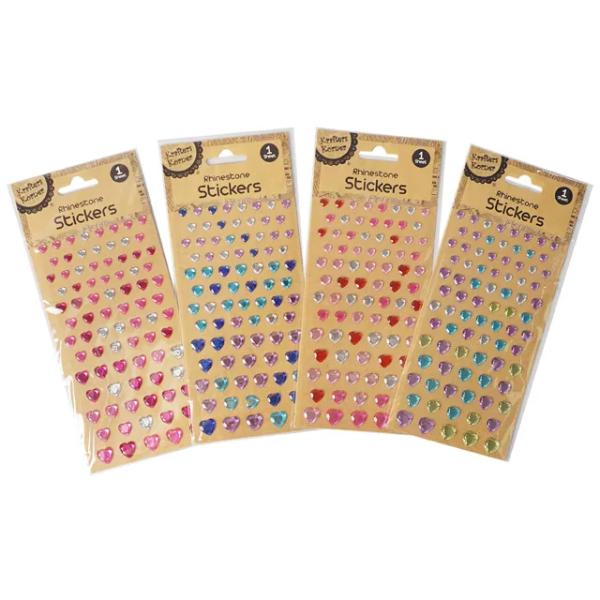 Heart Rhinestone Sticker