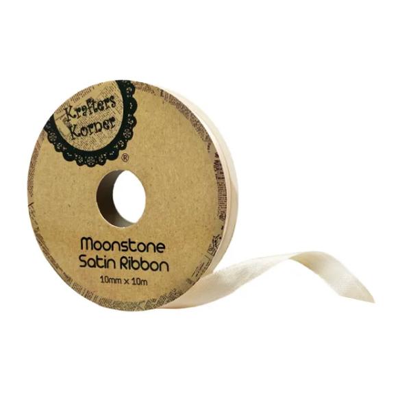 Moonstone Satin Ribbon - 1cm x 10m