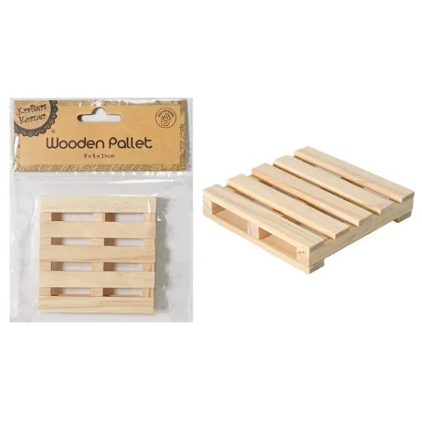 Handmade Wooden Pallet - 8cm x 8cm x 1.4cm
