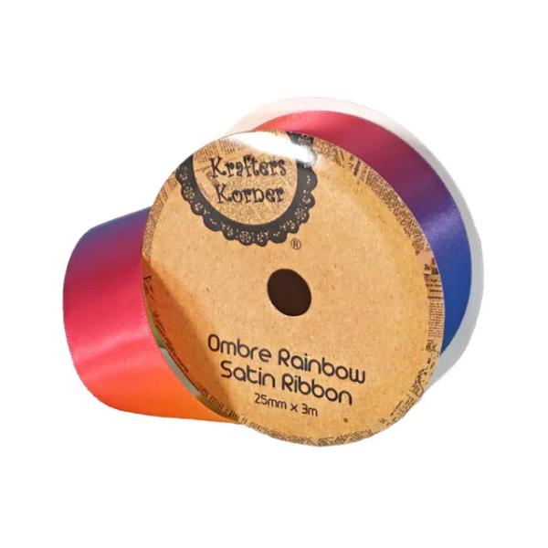 Ombre Rainbow Satin Ribbon - 250cm x 300cm