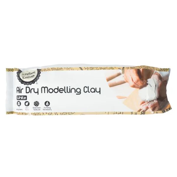 White Air Dry Modelling Clay - 2kg