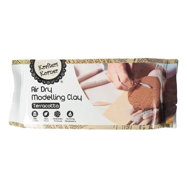 Terracotta Air Dry Modelling Clay - 500g