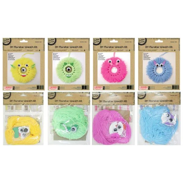 DIY Kids Monster Wreath