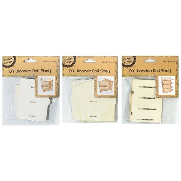 DIY Wooden Doll Shelf