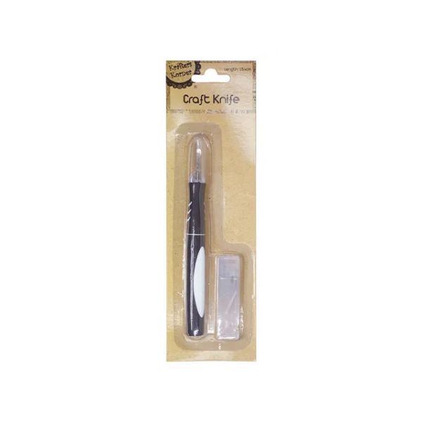 Black Soft Grip Craft Knife Spare - 15.4cm