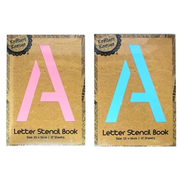 Letter Stencil Book - 16cm x 11.1cm