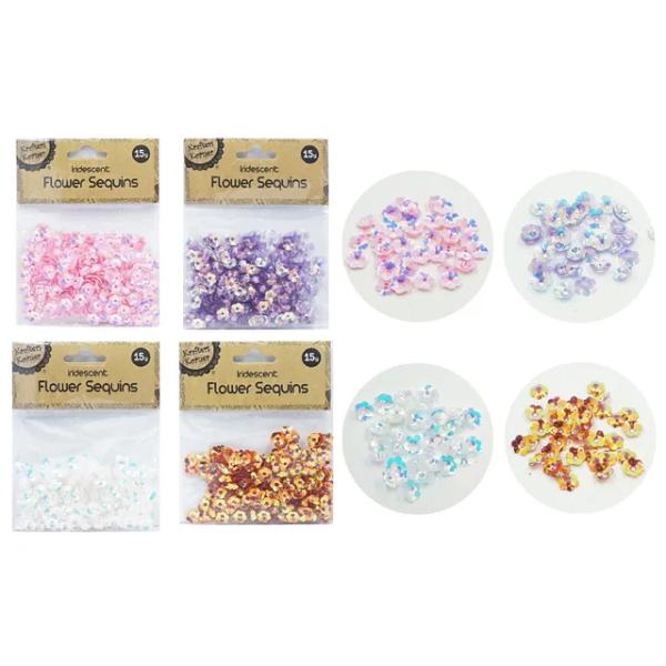 Iridescent Flower Sequin - 15g