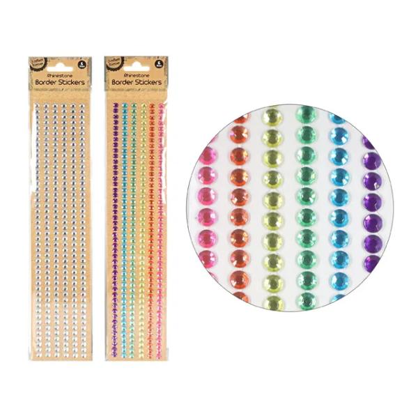 6 Rows Rhinestone Border - 30cm