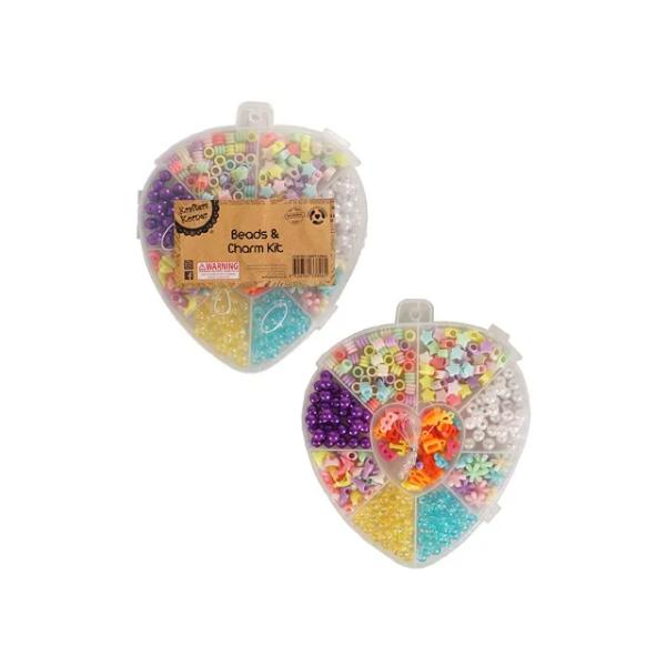 Beads & Charms Kit In Clear Strawberry Case