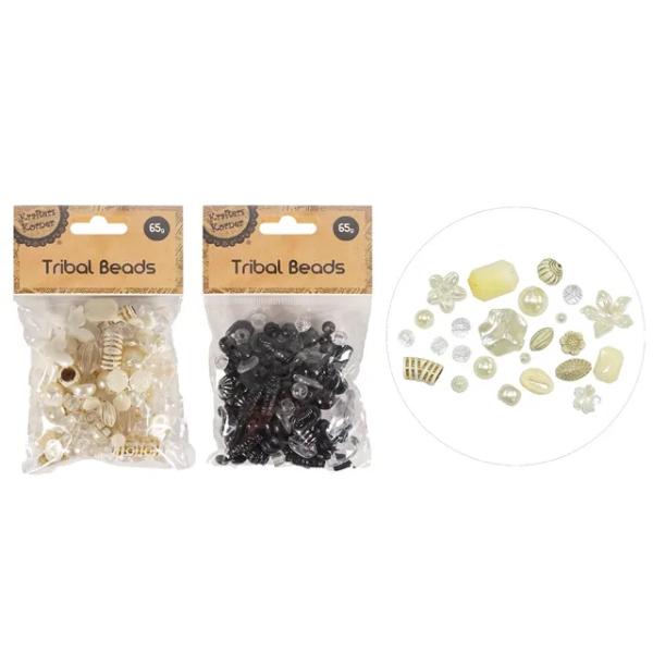 Mixed Tribal Beads - 65g