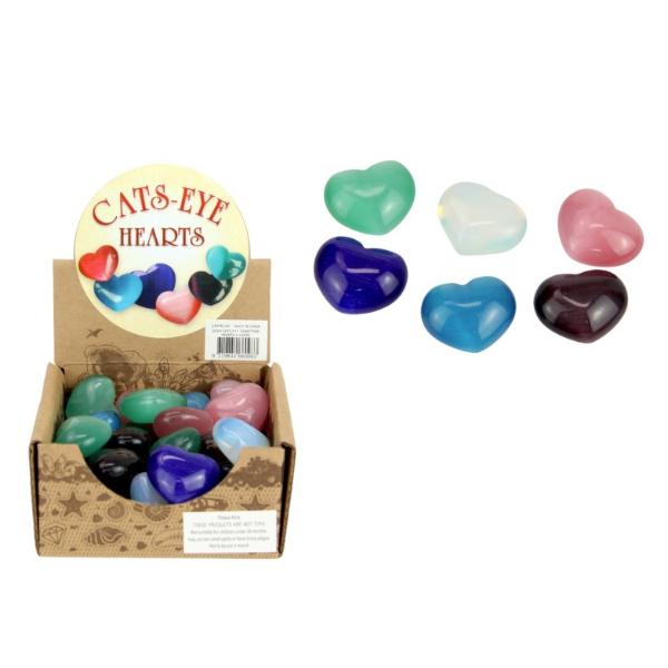 Cat Eye Heart Gemstone - 32cm