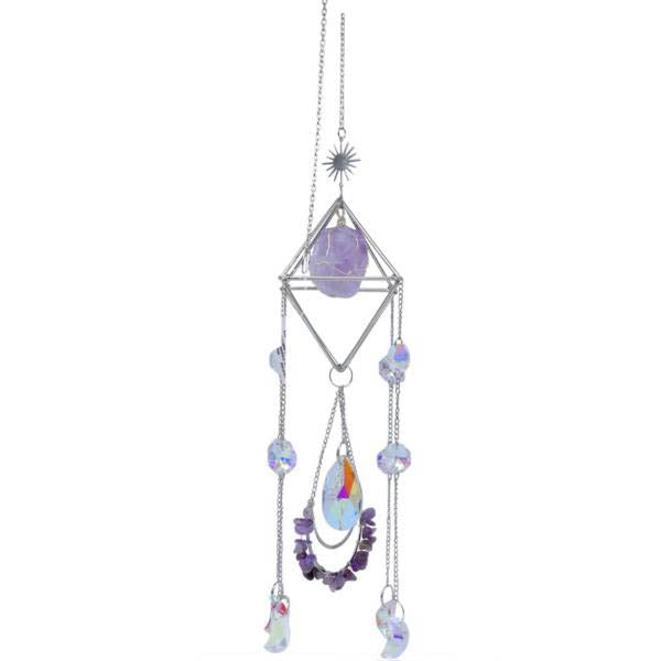 Crystal Pyramid Amethyst Sun Catcher