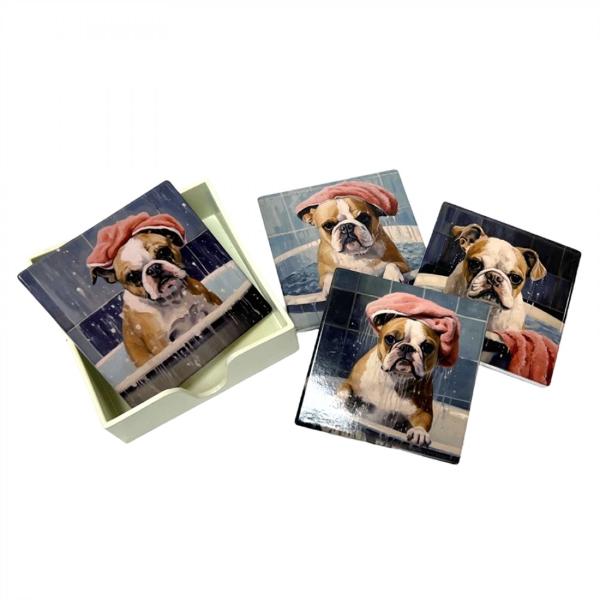 Ceramic Coaster - 11.2cm x 11.2cm x 4.2cm