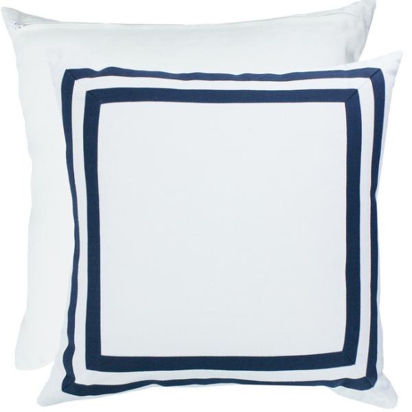 Navy Xellop Linen Cushion - 50cm x 50cm