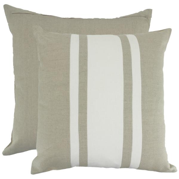 Beige Gambit Linen Cushion - 50cm x 50cm