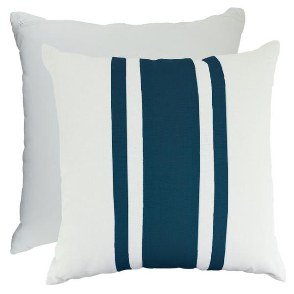 Navy Tibmag Linen Cushion - 50cm x 50cm