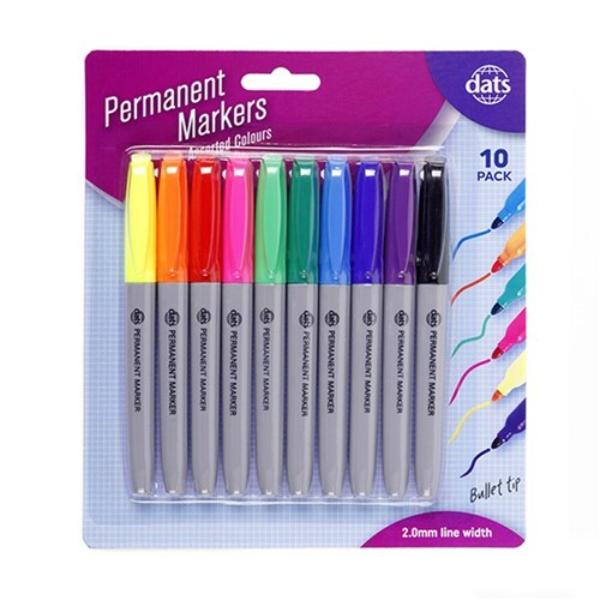 10 Pack Permanent Markers