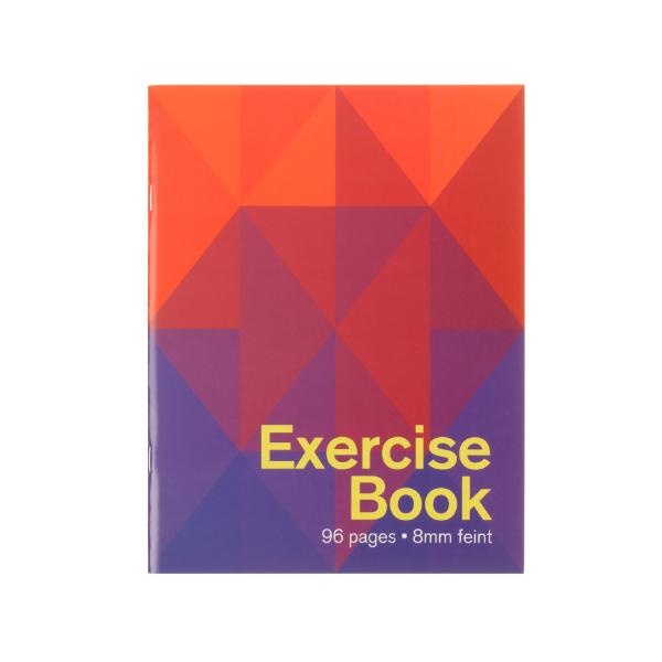 0.8cm Ruled 96 Pages Exercise Book - 17cm x 22cm