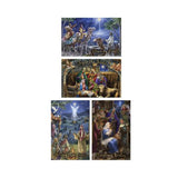 Load image into Gallery viewer, Religious Design With Metallic Gold Text Christmas Greeting Cards - 1cm x 17.5cm
