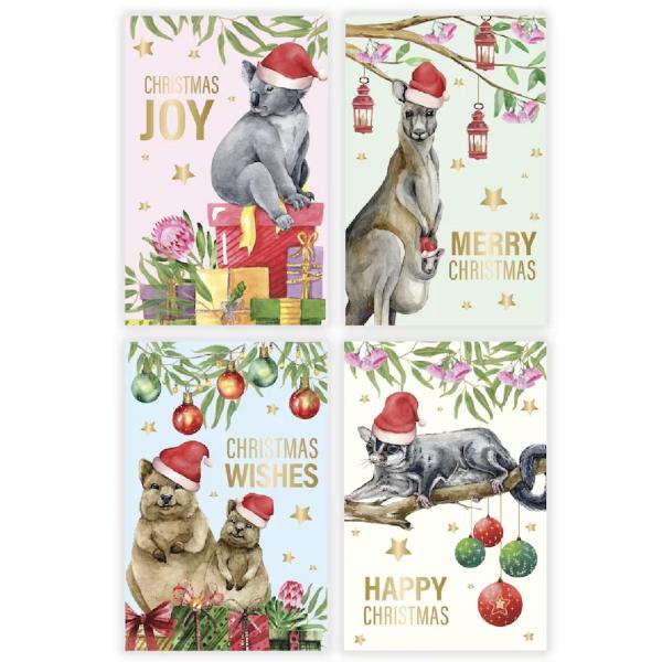 Native Design With Metallic Highlights Greeting Cards - 1cm x 17.5cm