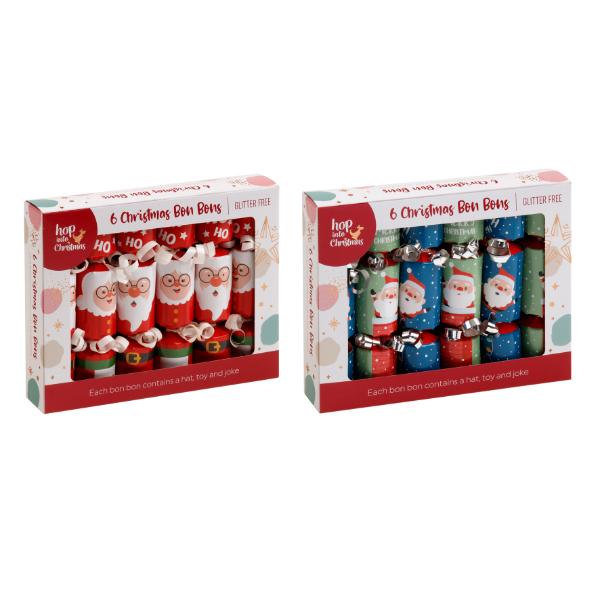 6 Pack Christmas Bon Bons - 14cm x 3cm