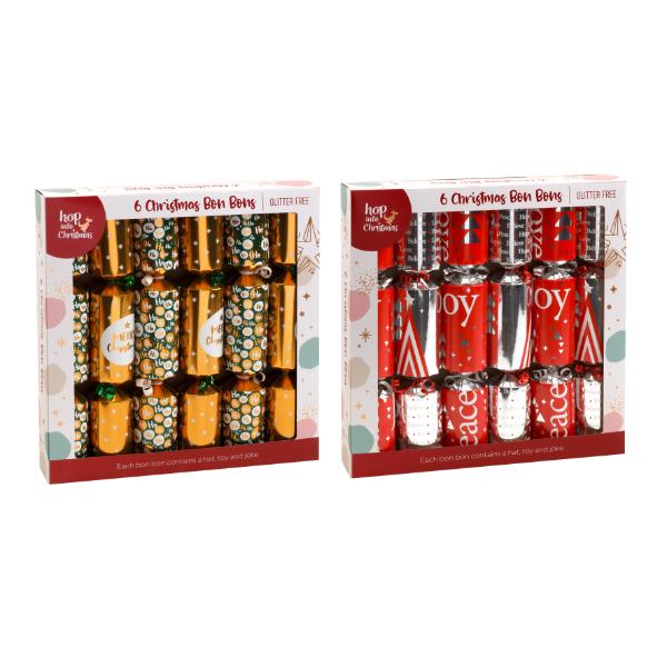 6 Pack Christmas Bon Bons - 31cm x 5cm