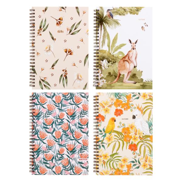 Spiral Hard Cover Printed A5 Notebook - 120 Pages