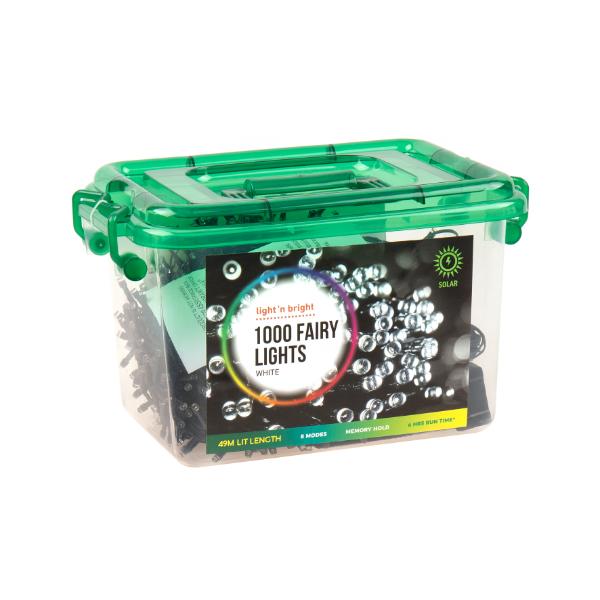 1000 White Fairy Lights - 49m