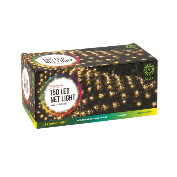 150 Warm White Led Net Lights - 140cm x 150cm