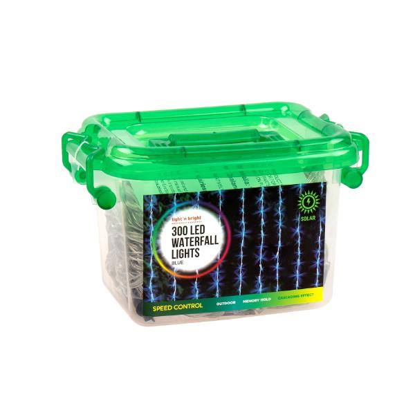 300 Blue Led Speed Control Waterfall Lights