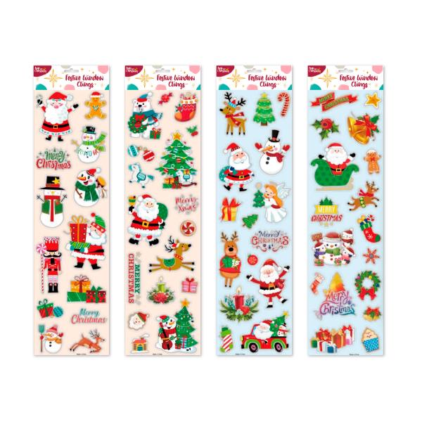 Christmas Window Decals Stickers