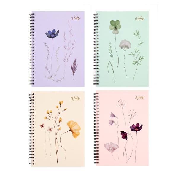 Spiral Printed Hard Cover A5 Notebook - 120 Pages