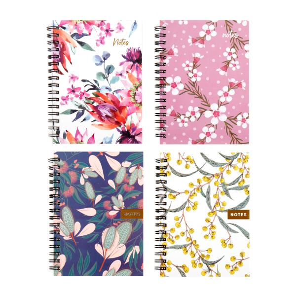 Spiral Australia Printed Hard Cover A4 Notebook - 120 Pages