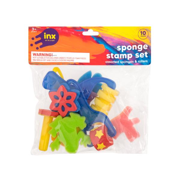 10 Pack Sponge Stamp Set