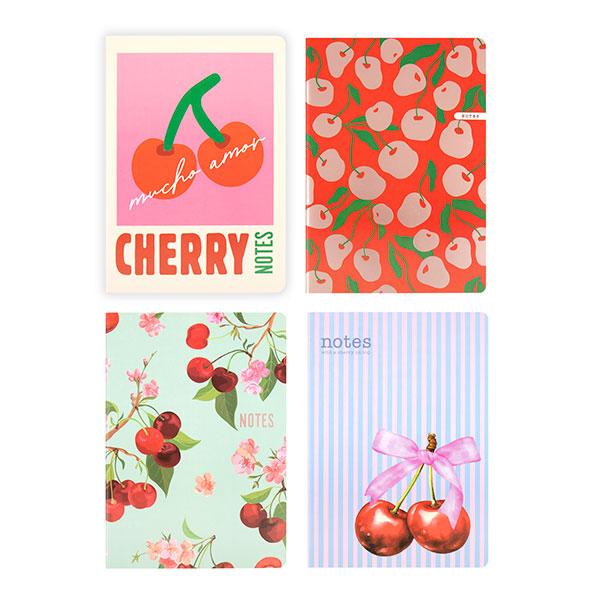 Assorted Stitched Card Cover A4 Notebook - 96 Pages