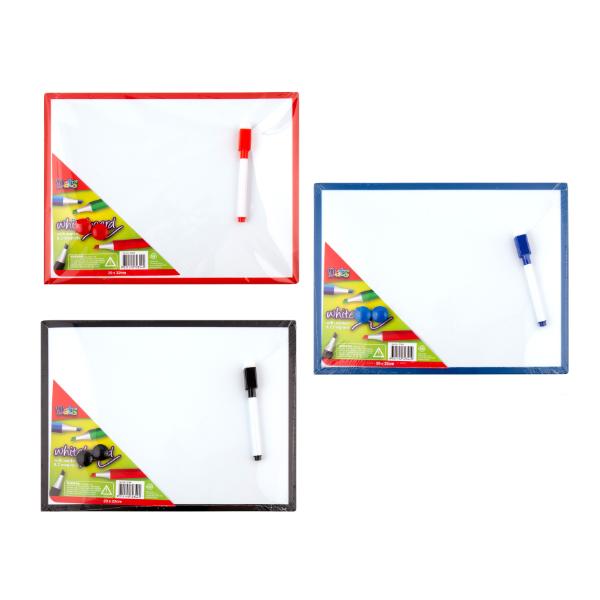 Magnetic Whiteboard With Markers - 29cm x 22cm