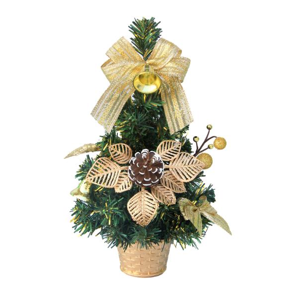 Christmas Gold Decorated Tree - 30cm