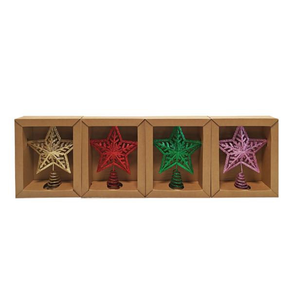 Christmas Deluxe Star Tree Topper Decoration - 20cm x 25cm