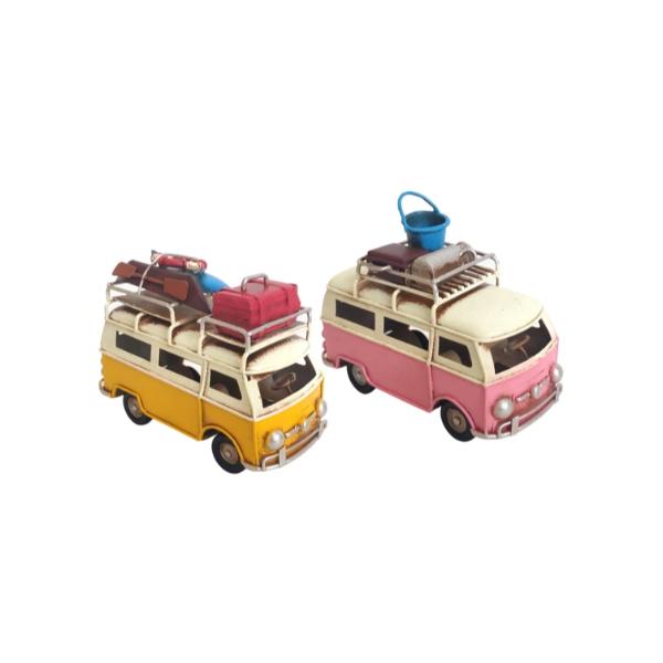 Metal Vintage Bus - 11cm x 8cm