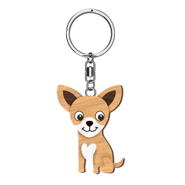 I Love My Chihuahua Key Ring