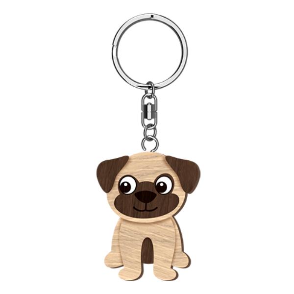 I Love My Pug Keyring