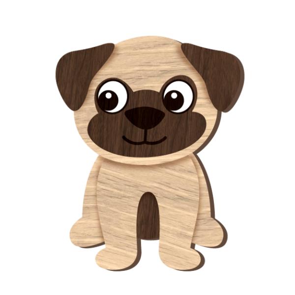 I Love My Pug Magnet