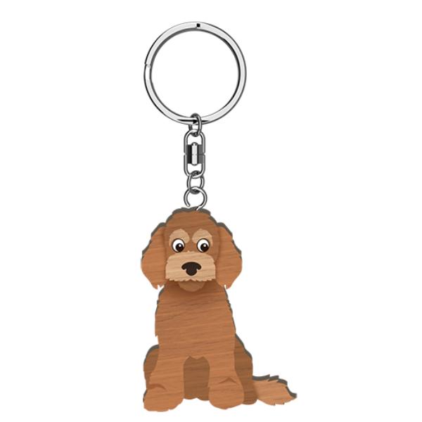 I Love My Spoodle Keyring