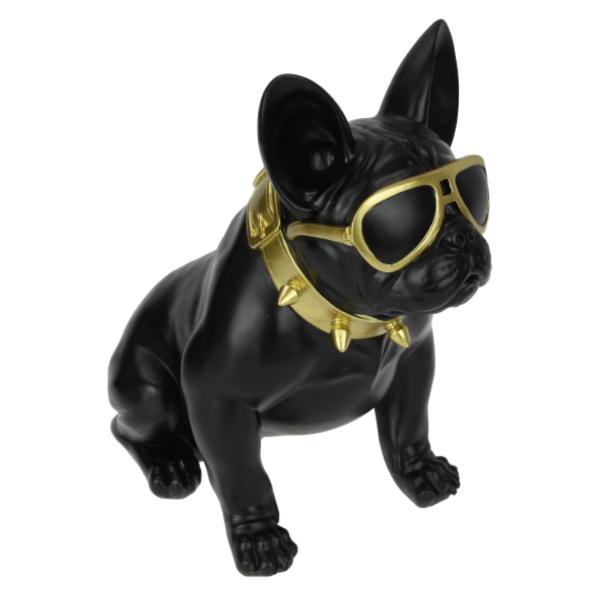 Black Thug Attitude Dog - 33cm