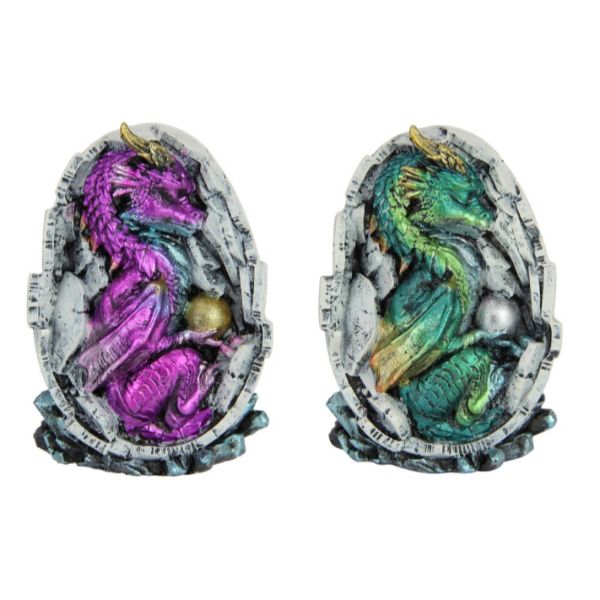 Dragon In Fossilised Egg - 8cm