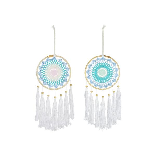 Pastel Dream Catcher With Tassels - 16cm