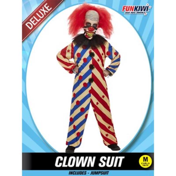 Deluxe Clown Suit Kids Costume